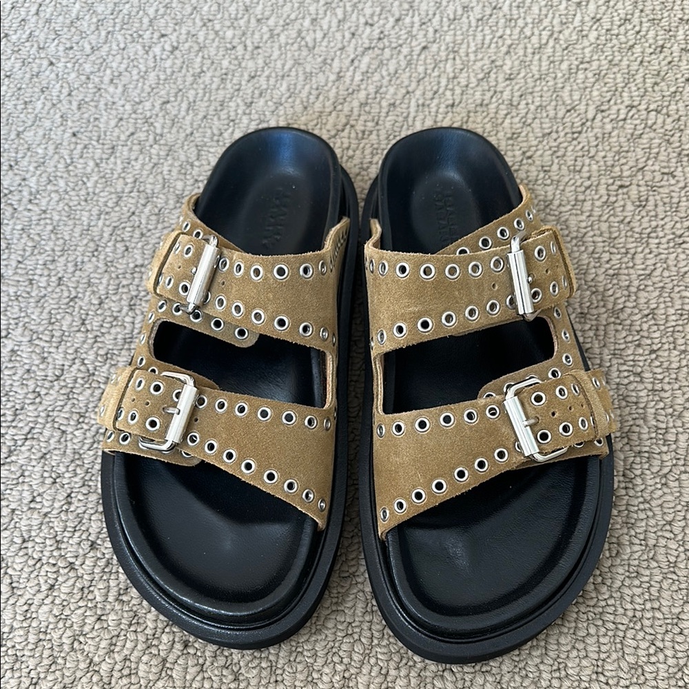 New Isabel Marant Lennyo Sandals slides suede 36 5